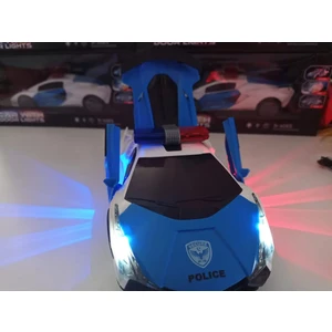 Bugatti Işıklı Müzikli 360 Derece Dönen Çarp Dön Polis Arabası