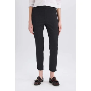 Sigaret Normal Bel Beli Lastikli Düz Paça Basic Düz Saten Kumaş Pantolon J8741AZ23WN