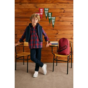 Erkek Çocuk Lacivert Gabardin Okul Pantolonu T8850A623AU