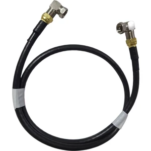 (3 Metre) L Tipi F Konnektörlü Anten Kablosu 90 Derece Çevirmeli Black