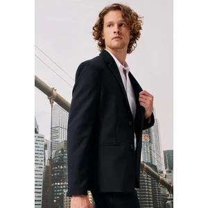 Slim Fit Dar Kesim Astarlı Düğmeli Basic Düz Blazer Ceket Z8053AZ23AU