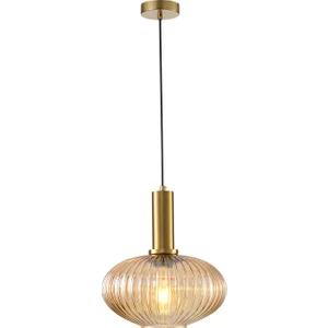 Darwi Eskitme Bal Camlı Tekli Sarkıt Avize