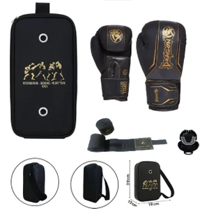 Legacy Boks Eldiveni Kick Boks Muay Thai Eldiveni 3'lü Set ve Eldiven Taşıma Çantalı