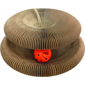 Akordiyon Karton Kedi Oyuncağı, Toplu ve Kedi Otu Hediyeli