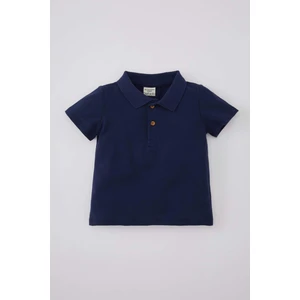 Erkek Bebek Polo Yaka Pike Kısa Kollu Tişört B7007A524SM