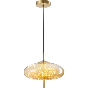 Zuna  10 Watt 3000K Eskitme Bal Camlı Tekli Peri LED Sarkıt Avize