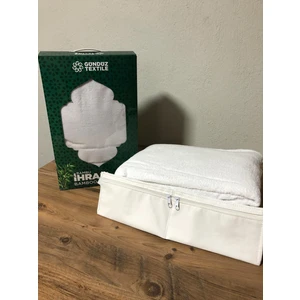 İhram Bambu Yetişkin İhram | Cuzdanlı Kemer Hediyeli |100 x 220 | Organik | 2 Parça | Kutulu |