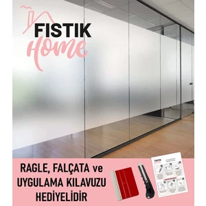 Fıstık Home Buzlu Cam Filmi Yapışkanlı Folyo 9000