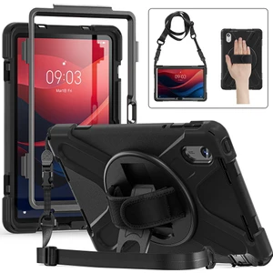 Huawei Matepad Se 11" Inç 2024 Uyumlu Tablet Kılıf Koruyucu Standlı Askılı Defender Zırh Tank Kapak
