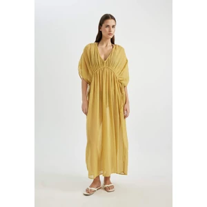 Regular Fit Pamuklu Plaj Elbisesi-Fall in Love B7516AX24SM