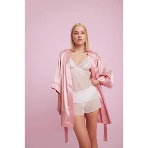 Bridal Dantel Beyaz Askılı Pijama Üstü-Fall in Love B0208AX24SP