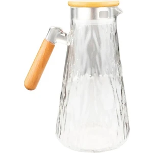 Buzul - Bambu Kapaklı Cam Sürahi