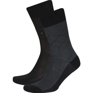 Erkek Dikişsiz Metal Pinli Ultra Soft 2'li Bambu Premium Uzun Çorap C2535AXNS