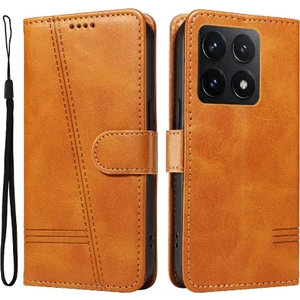 Bdt Shop Xiaomi 14T Için Kılıf Manyetik Kapatma Kart Yuvaları ve Destek Standı Darbeye Dayanıklı Pu Deri Kılıf (Yurt Dışından)
