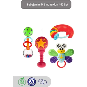 Bebeğimin Ilk Çıngırakları 4'lü Çıngırak & Dişlik Seti