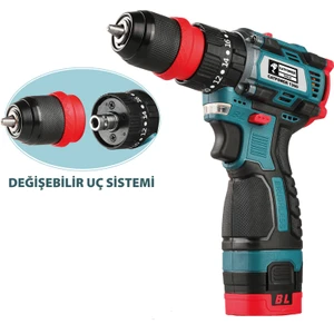 1360 16 V Li-Ion 2.0 Ah Kömürsüz Akülü Vidalama