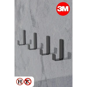 Layer Home 4lü Güçlü Yapışkanlı Askılık Bornoz Askılığı Kapı Arkası Mutfak Banyo Askılığı Havlu Askılık