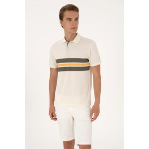 U.s. Polo Assn. Erkek Krem Tişört 50306808-VR071
