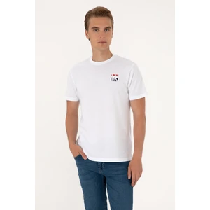 U.s. Polo Assn. Erkek Beyaz Tişört 50306911-VR013