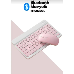 Tablet ve Telefonlar Için Uyumlu Bluetooth Klavye ve Mouse