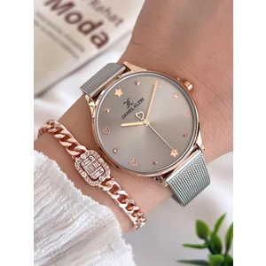 Daniel Klein Çelik Kordon 3 Atm Suya Dayanıklı Özel Tasarım Kadın Kol Saat+Bileklik VS.BLKT.0448