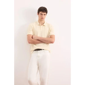 New Regular Fit Basic Düz Kısa Kollu Polo Tişört B4939AX24SP