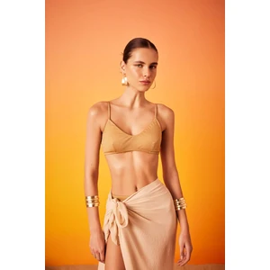 Regular Fit Parlak Kumaş Bikini Üstü-Fall in Love C3181AX24SM