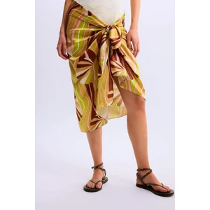 Kadın Renkli Uzun Pareo