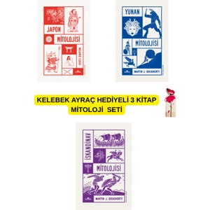 Iskandinav Mitolojisi - Japon Mitolojisi - Yunan Mitolojisi 3 Kitap Set Kelebek Ayraç ile