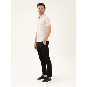 Erkek Siyah Slim Fit Beli Bağcıklı Pantolon 50293848-VR046