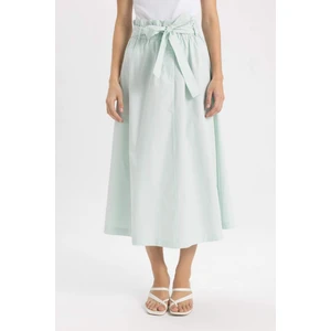 A Kesim Normal Bel Poplin Midi Etek C7238AX24SM