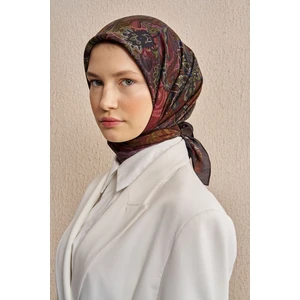 Acı Kahve Ed Scarf Vision Art Collection Eclipse Eşarp