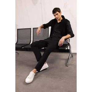 Tailored Fit Normal Kesim Düz Paça Her Yöne Esneyen Yazlık Kumaş Pantolon C7508AX24AU