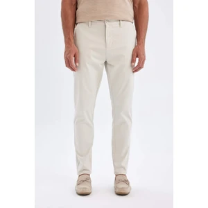 Chino Kanvas Pantolon Tapered Fit Normal Kesim Cepli