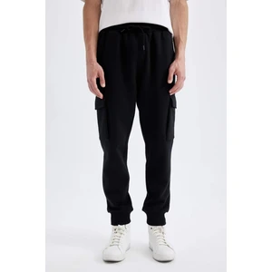 Regular Fit Jogger Eşofman Altı Kargo Cepli Basic Düz Beli Bağcıklı Lastikli Paça Y5533AZ24AU
