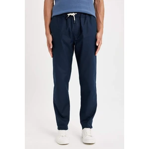 %100 Pamuk Yazlık Jogger Pantolon Dar Paça Beli Bağcıklı Lastikli Cepli Z6475AZ24AU
