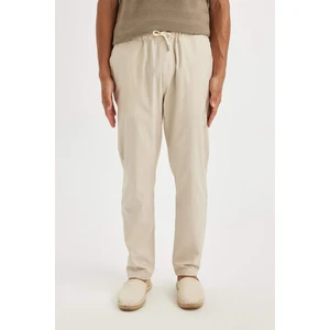 %100 Pamuk Yazlık Jogger Pantolon Dar Paça Beli Bağcıklı Lastikli Cepli Z6475AZ24AU