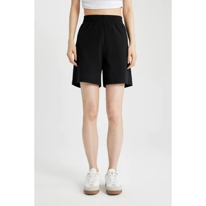 Regular Fit Basic Düz Bermuda Şort U4570AZNS