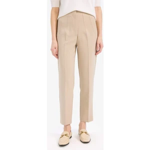 Crop Klasik Kumaş Pantolon Carrot Fit Fermuarlı Yüksek Bel Basic Düz Dar Paça C2466AX24AU