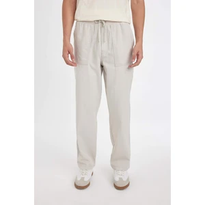 %100 Pamuk Yazlık Jogger Pantolon Wide Leg Bol Rahat Kesim Paraşüt Beli Bağcıklı Geniş Bol Paça C9159AX24AU
