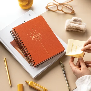 A5 Spiralli Keten Süresiz Planlayıcı Ajanda Mercan