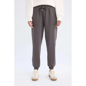 Regular Fit Jogger Eşofman Altı Basic Düz Beli Lastikli Bağcıklı Cepli V2699AZ24WN
