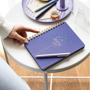 A5 Spiralli Keten Süresiz Planlayıcı Ajanda Lila