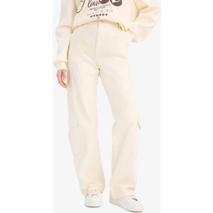 Straight Fit Gabardin Pantolon Kargo Cepli Normal Bel Düz Paça D3762AX24AU