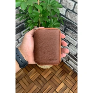 Asyaclub Hakiki Deri Taba Fermuarlı Mini Erkek Cüzdanı (T260)