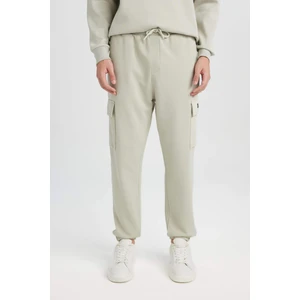 Regular Fit Jogger Eşofman Altı Basic Düz Kargo Cepli Lastikli Paça D5252AX25SP