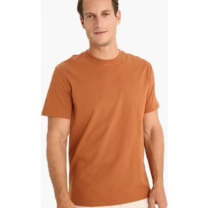 %100 Pamuk New Regular Fit Bisiklet Yaka Basic Düz Kısa Kollu Tişört V7699AZ25SP