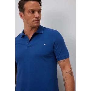 %100 Pamuk Slim Fit Dar Kesim Polo Yaka Kısa Kollu Tişört D7665AX25SP