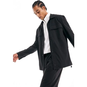 Regular Fit Polo Yaka Çıtçıt Kapamalı Cepli Teknik Gömlek Ceket B7396AX25SP