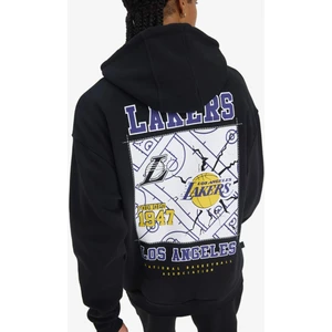 DeFactoFit NBA Los Angeles Lakers Oversize Geniş Kalıp Kapüşonlu Kalın Sweatshirt D8489AX25SP